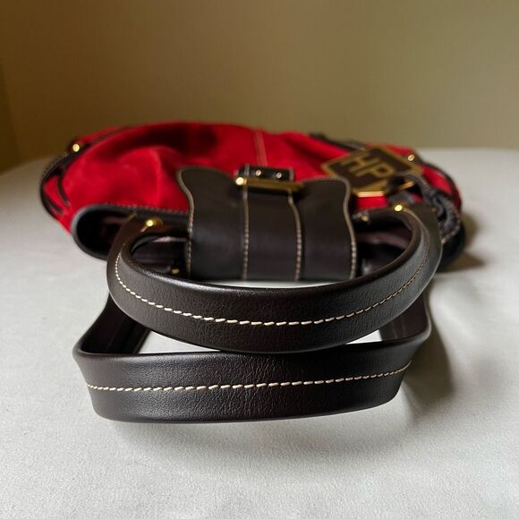 Dooney & Bourke Hayden Panettiere Red Suede Tote Bag Limited Edition Handbag - Picture 13 of 14